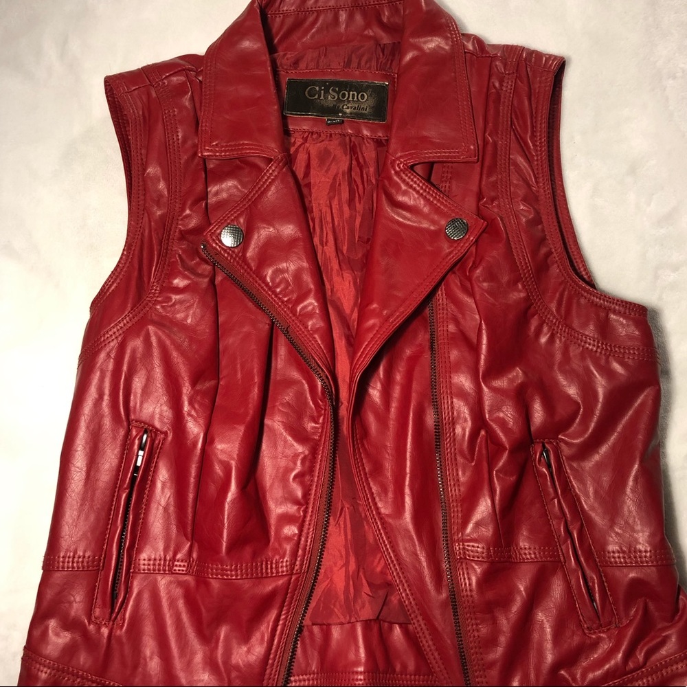 Ci Sono leather vest